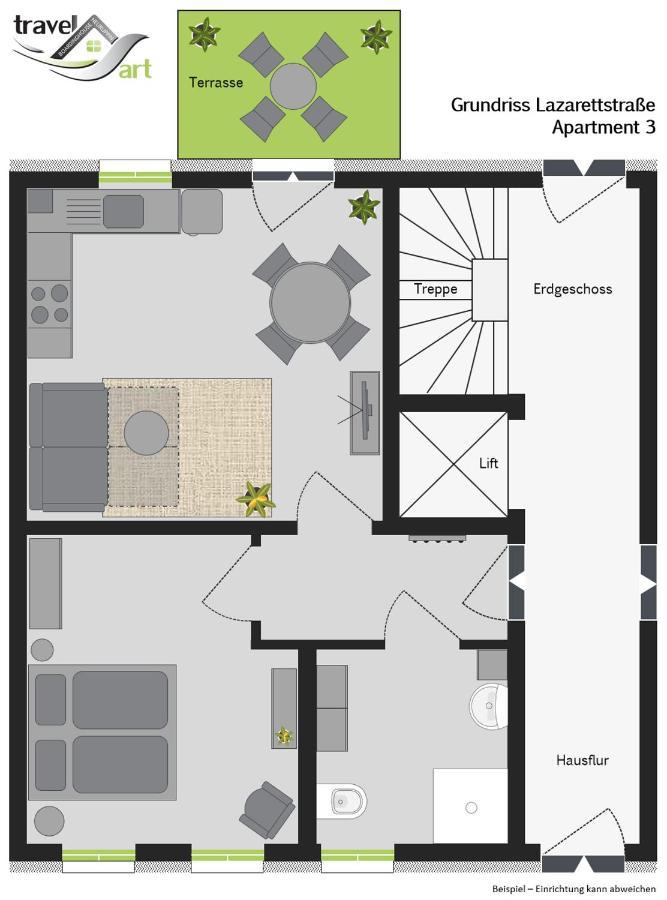 الشقق الفندقية نيوروبينفي  Travel Art Boardinghouse المظهر الخارجي الصورة